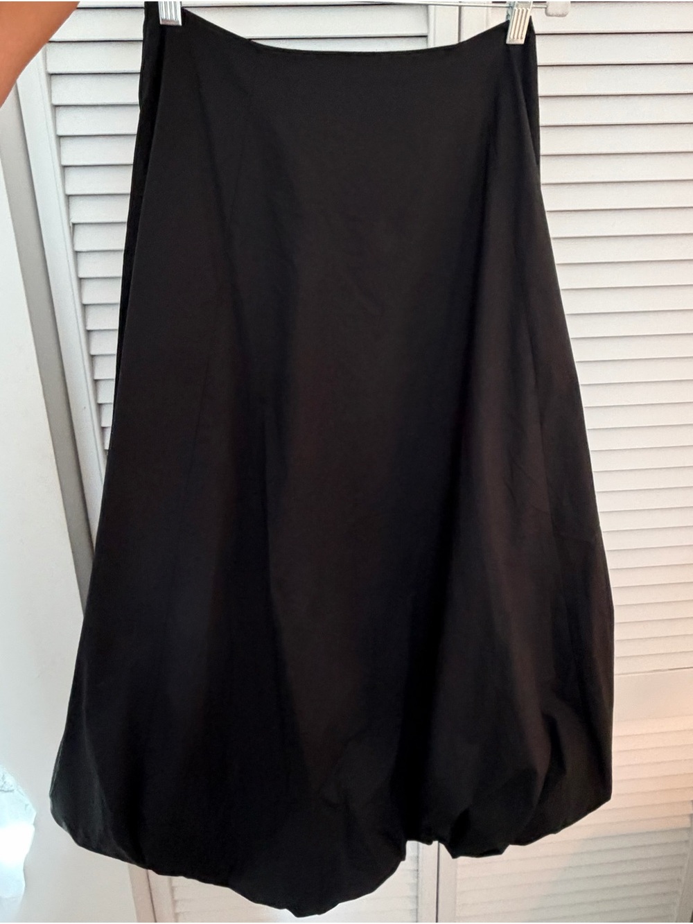 Mango Black Bubble-Hem Maxi Skirt - Picture 4 of 14